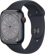 Apple Apple Watch Serie8 Cell 45mm Midnight AC/Midnight SB MNK43TY/A